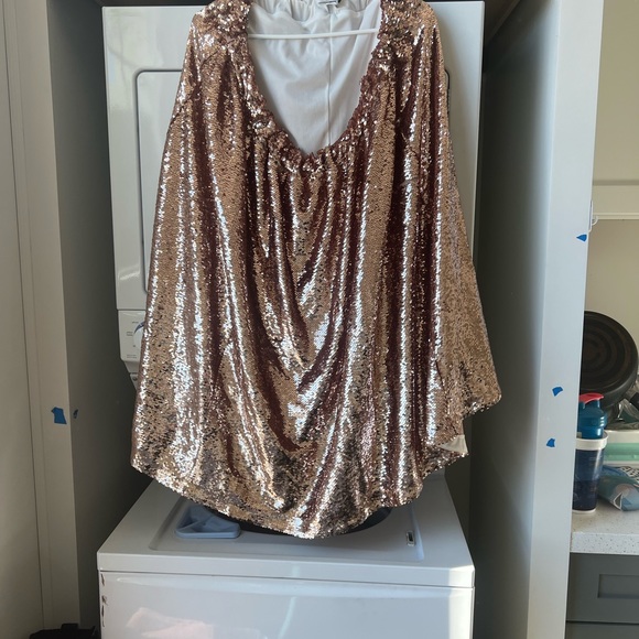 Rose gold sequin party skirt - Picture 1 of 1